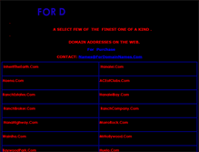 Tablet Screenshot of fordomainnames.com